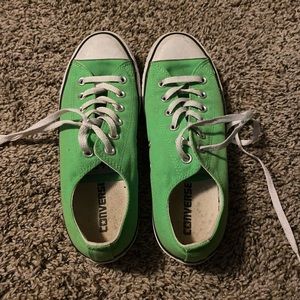 Neon green converse